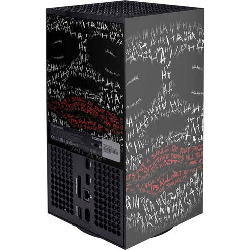 DC Comics The Joker Put a Smile On That Face XBox Series X Digital Edition Console Skin